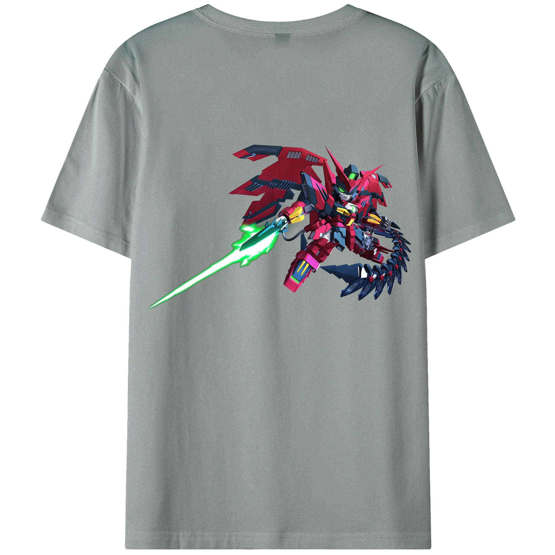 （画像用） 機動戦士ガンダム Mobile Suit Gundam 綿100％ メンズ半袖Tシャツ（バックプリント） 通気性